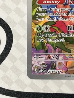 erikas tangela 218/217 NM pokemon ascended heroes - Image 5