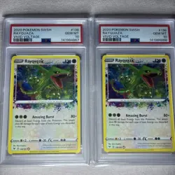 X2 Pokemon TCG Rayquaza Vivid Voltage 138/185 Holo Amazing Rare PSA 10 Gem Mint - Image 2