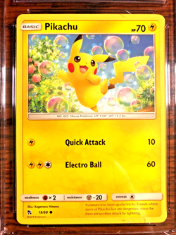 Pikachu Regular Common #19|CGC GEM MINT 10|2019 SM Hidden Fates|Pokemon TCG - Image 2