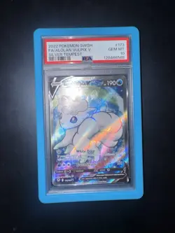 Pokemon Alolan Vulpix V Ultra Rare Full Art PSA 10 173/195 Silver Tempest - Image 3