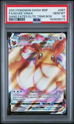 2021 Pokemon Eevee VMAX Promo SWSH087 PSA 10 Gem Mint - Image 1