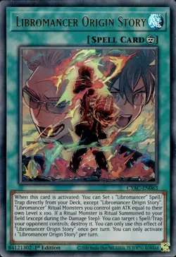 Libromancer Origin Story - Ultra Rare 1st Edition CYAC-EN063 - NM - YuGiOh - Image 1