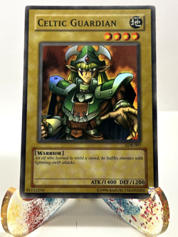 YuGiOh! Celtic Guardian LOB-007 Unlimited Super Rare LP - Image 1