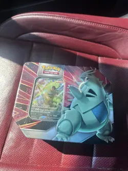 Pokemon Tyranitar V Strikers Tin Factory sealed 5 packs 820650809552 - Image 1