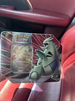 Pokemon Tyranitar V Strikers Tin Factory sealed 5 packs 820650809552 - Image 2