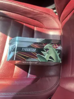 Pokemon Tyranitar V Strikers Tin Factory sealed 5 packs 820650809552 - Image 5