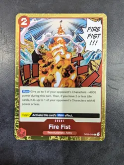 One Piece: Awakening of the New Era - Fire Fist OP05-019 Holo Foil Card Game NM - Image 1