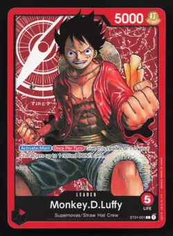 Monkey.D.Luffy ST01-001 Leader Revision Pack Cards One Piece Card - Image 1