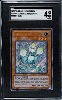 Yugioh 2008 Premium Pack 2 Secret Rare Elemental Hero Knospe PP02-EN005 SGC 4 - Image 1
