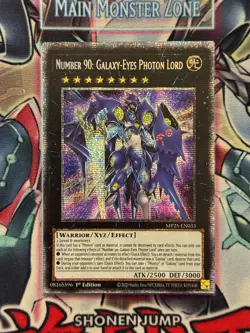 Yugioh! Number 90: Galaxy-Eyes Photon Lord Starlight Rare Near Mint MP25-EN033 - Image 1