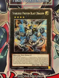 Yugioh! Starliege Photon Blaster Dragon Starlight Rare Near Mint MP25-EN034 - Image 1