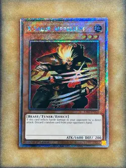 Yugioh X-Saber Airbellum RA03-EN221 Platinum Secret Rare 1st Ed NM - Image 1