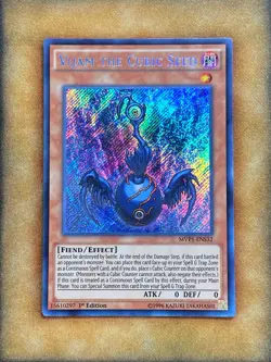 Yugioh Vijam the Cubic Seed MVP1-ENS32 Secret Rare 1st Ed LP - Image 1