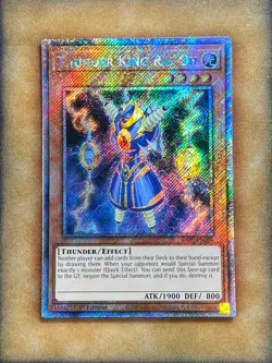 Yugioh Thunder King Rai-Oh RA03-EN206 Platinum Secret Rare 1st Ed NM - Image 1