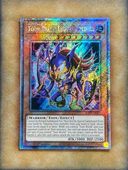 Yugioh Toon Black Luster Soldier RA03-EN272 Platinum Secret Rare 1st Ed NM - Image 1