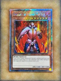 Yugioh Thestalos the Firestorm Monarch RA03-EN143 Platinum Secret Rare 1st Ed NM - Image 1