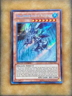 Yugioh Tidal, Dragon Ruler of Waterfalls CT10-EN001 Secret Rare NM - Image 1