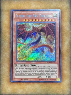 Yugioh Slifer the Sky Dragon MVP1-ENS57 Secret Rare 1st Ed NM - Image 1