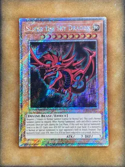 Yugioh Slifer the Sky Dragon RA04-EN117 Platinum Secret Rare 1st Ed NM - Image 1