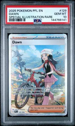 2025 POKEMON PFL EN-PHANTASMAL FLAMES #129 DAWN SIR Gem Mint PSA 10 - Image 1