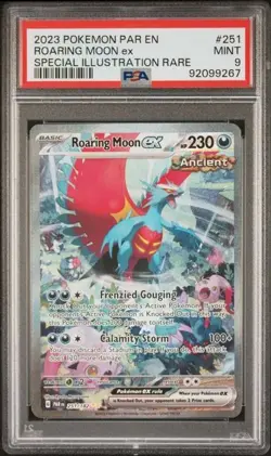 PSA 9 - 2023 Pokemon Paradox Rift Roaring Moon ex #251 - SIR - Image 1