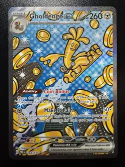 Pokemon Gholdengo EX 164/131 Paradox Rift Special Illustration Rare Holo 260 HP - Image 1