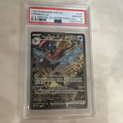 Pokemon Greninja ex 132 Scarlet & Violet Promo Holo PSA 10 Special Illustration - Image 1