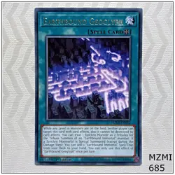 Earthbound Geoglyph - MZMI-EN052 - Rare 1st Edition Yugioh - Image 1