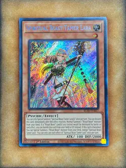 Yugioh Spiritual Beast Tamer Lara BLTR-EN017 Secret Rare 1st Ed NM - Image 1