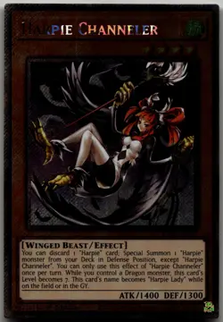 Harpie Channeler (Platinum Secret Rare) Platinum Secret Rare Quarter Century Sta - Image 1