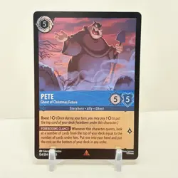 Disney Lorcana Winterspell Pete Ghost Of Christmas Future Foil 154/204 NM - Image 1