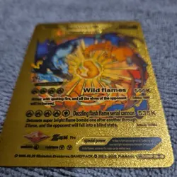 Pokemon Charizard V Evolution 508HP Gold Foil Fan Art Card SMP 26-43 - Image 2