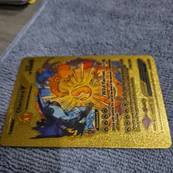 Pokemon Charizard V Evolution 508HP Gold Foil Fan Art Card SMP 26-43 - Image 5