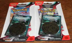 2 Pokemon TCG Obsidian Flames Paldean Wooper Promo Card Blister Booster Packs - Image 1
