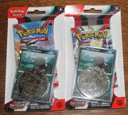 2 Pokemon TCG Obsidian Flames Paldean Wooper Promo Card Blister Booster Packs - Image 2