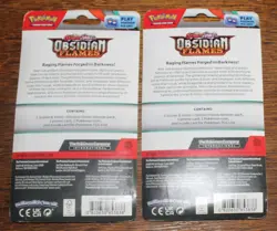 2 Pokemon TCG Obsidian Flames Paldean Wooper Promo Card Blister Booster Packs - Image 3