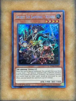 Yugioh Secret Six Samurai - Kizaru SPWA-EN005 Secret Rare 1st Ed NM - Image 1