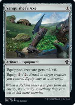 Vanquisher's Axe FOIL Dominaria United NM Artifact Common MAGIC CARD ABUGames - Image 1