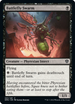 Battlefly Swarm FOIL Dominaria United NM Black Common MAGIC MTG CARD ABUGames - Image 1