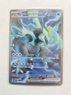 Pokemon TCG Black Kyurem EX Surging Sparks 218/191 Full Art Ultra Rare Holo Card - Image 1