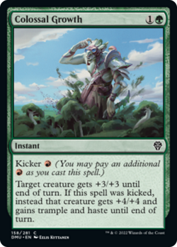 Colossal Growth FOIL Dominaria United NM Green Common MAGIC MTG CARD ABUGames - Image 1