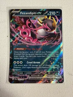 Fezandipiti EX 038/064 Full Art NM/M Shrouded Fable Pokemon Card - Image 1