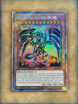 Yugioh Red-Eyes Darkness Metal Dragon RA03-EN212 Platinum Secret Rare 1st Ed NM - Image 1