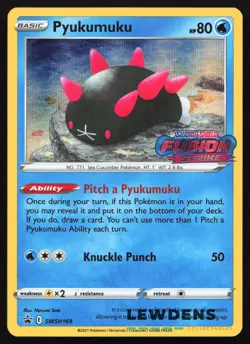 Pyukumuku - SWSH169 - Fusion Strike - SWSH Black Star Promo - Pokemon Card - Image 1
