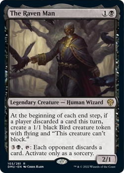 The Raven Man FOIL Dominaria United NM Black Rare MAGIC GATHERING CARD ABUGames - Image 1