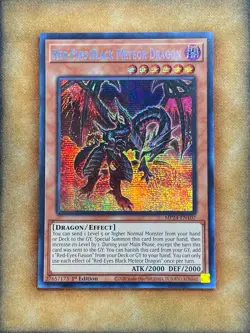 Yugioh Red-Eyes Black Meteor Dragon MP24-EN107 Secret Rare 1st Ed NM - Image 1