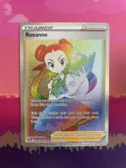 Pokemon Card Roxanne 206/189 Secret Rainbow Rare Astral Radiance NM - Image 1