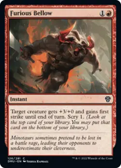 Furious Bellow FOIL Dominaria United NM Red Common MAGIC GATHERING CARD ABUGames - Image 1