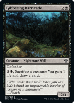 Gibbering Barricade FOIL Dominaria United NM Black Common MAGIC CARD ABUGames - Image 1