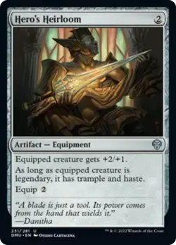 Hero's Heirloom FOIL Dominaria United NM Artifact Uncommon MAGIC CARD ABUGames - Image 1